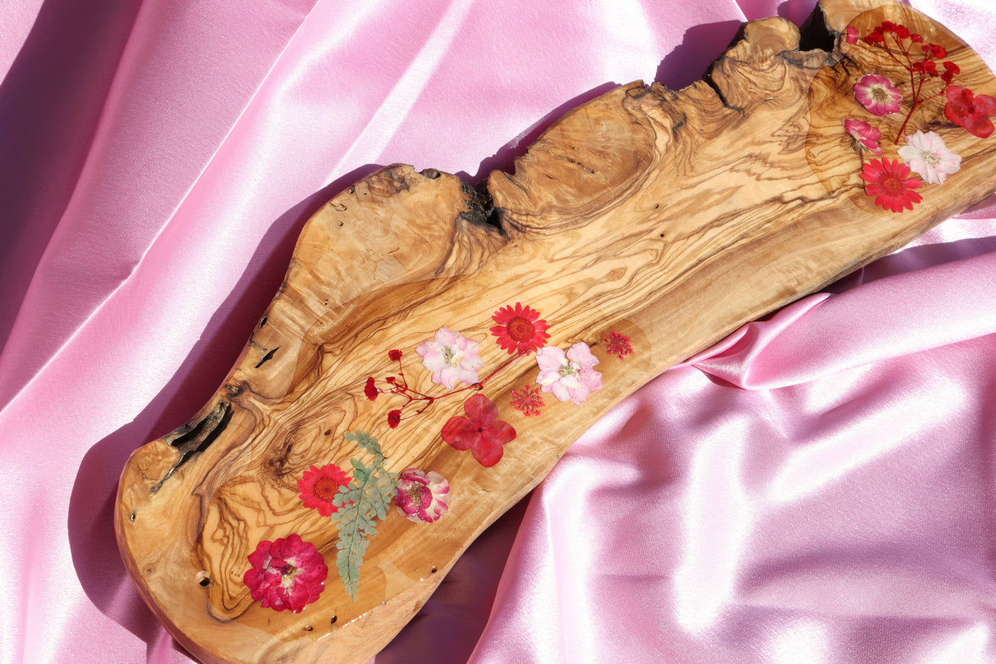 Irregular Flower Charcuterie Board | Floral Resin Board | Serving Tray | Cheese Board | Wild Flower