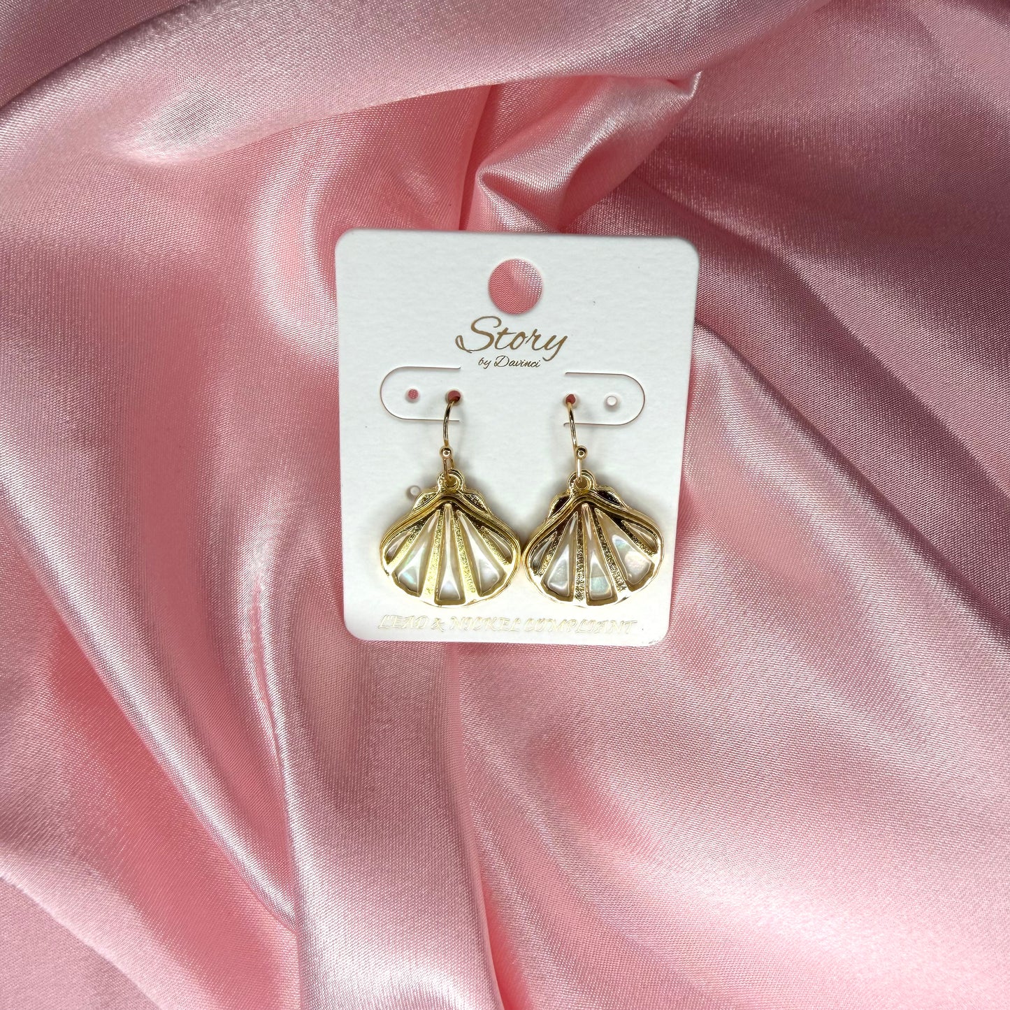 Gold Plated Seashell Earrings