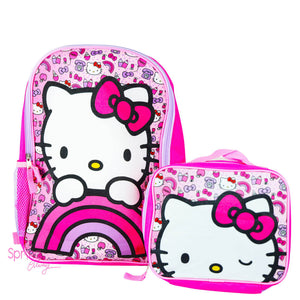 Hello Kitty Backpack With Lunchpad Together