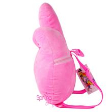 Load image into Gallery viewer, Melody Soft Plush Pink Backpack Left