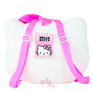 Soft Plus Mini kitty Backpack With Pink Bow Back