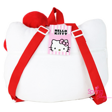 Load image into Gallery viewer, Soft Plush Mini Backpack With Red Bow back