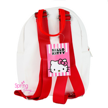 Load image into Gallery viewer, Hello Kitty White Backpack back