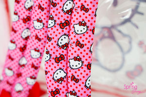 Transparent Red Hello Kitty Backpack closeup