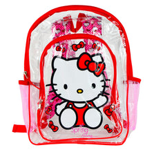 Load image into Gallery viewer, Transparent Red Hello Kitty Backpack Price