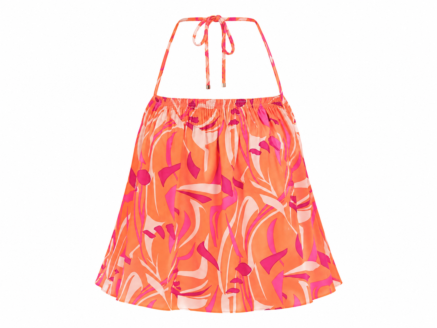 Tropical Sunset Halter Tank Top