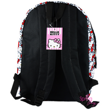 Load image into Gallery viewer, White &amp; Red Hello Kitty Backpack backside