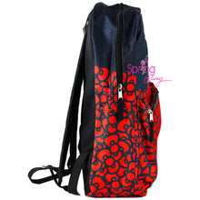 Load image into Gallery viewer, hello Kitty Black Red Backpack Rightside